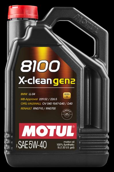 Ulei de motor MOTUL 8100 X-CLEAN GEN2 5W-40, 5 litri